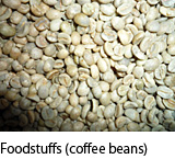 Foodstuffs (coffee beans)